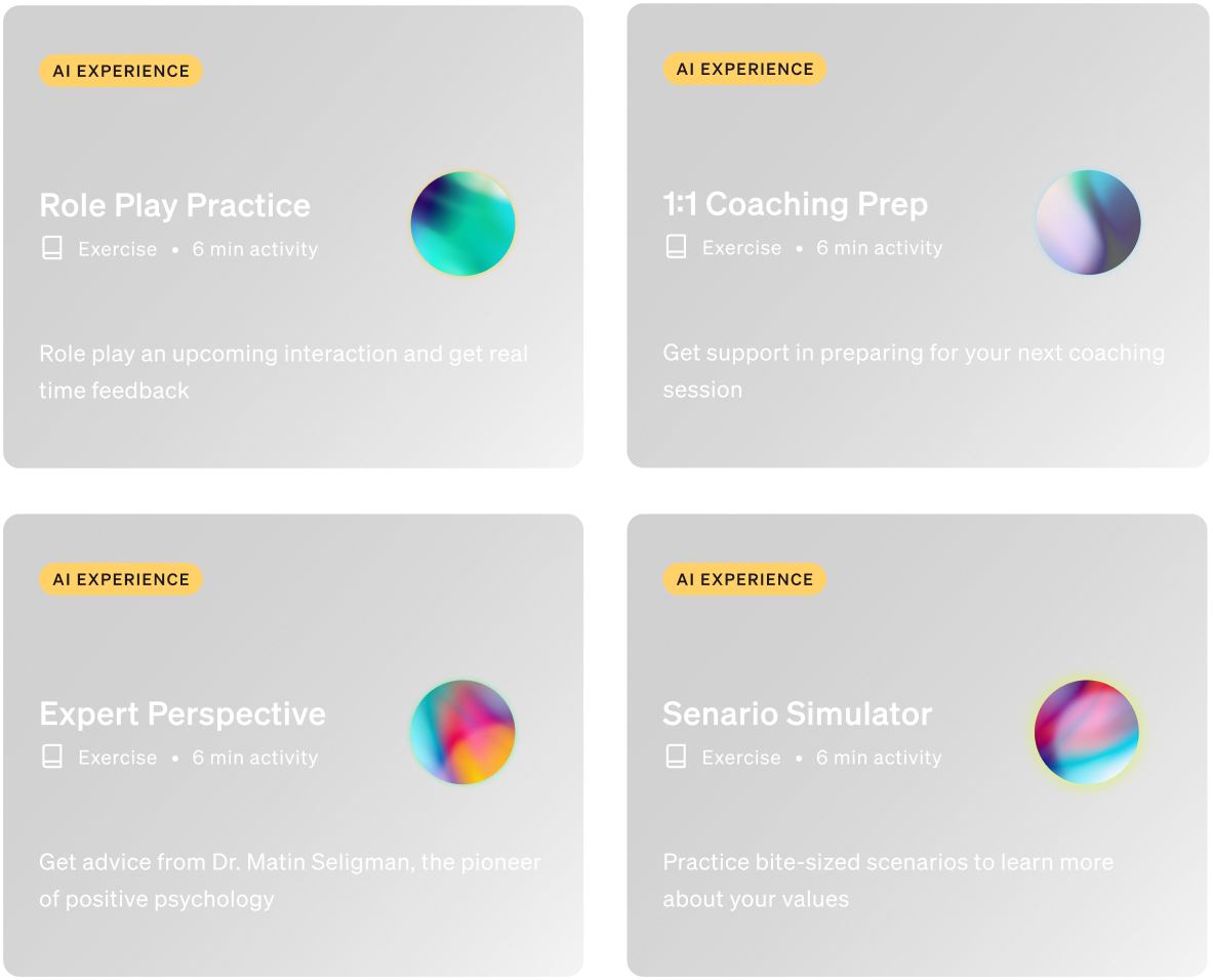 betterup grow ai experiences