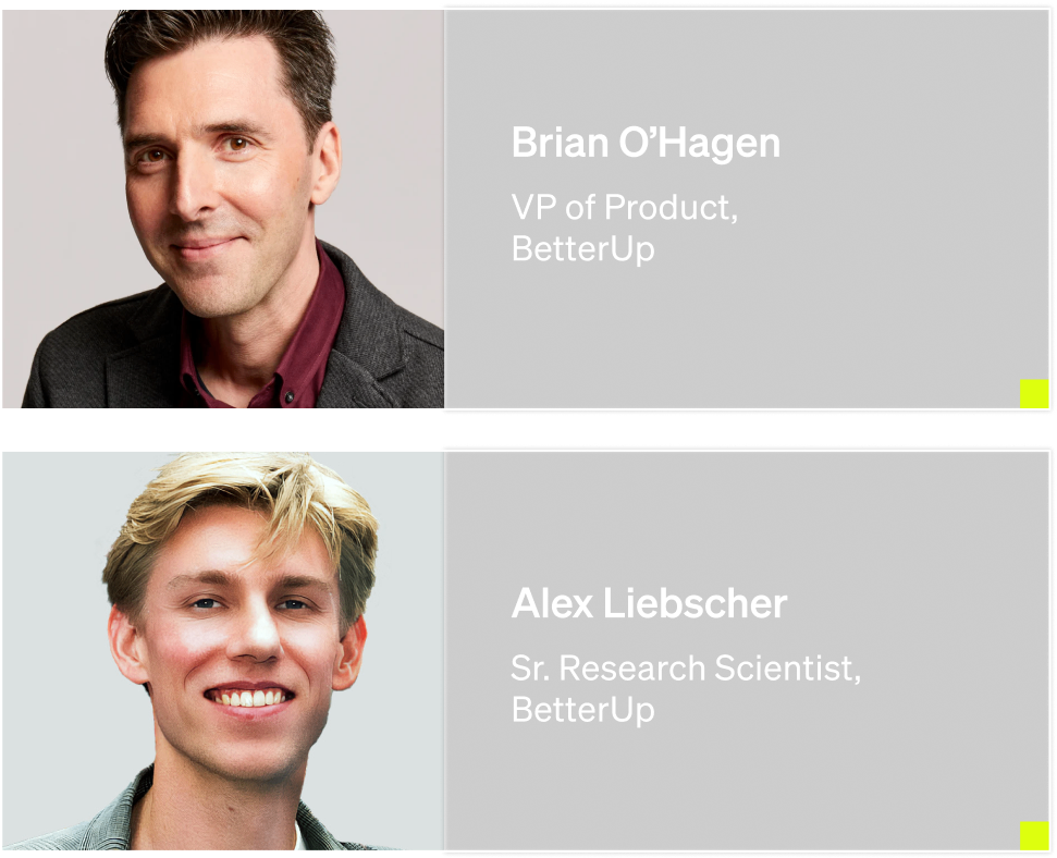 Brian O'Hagan and Alex Liebscher