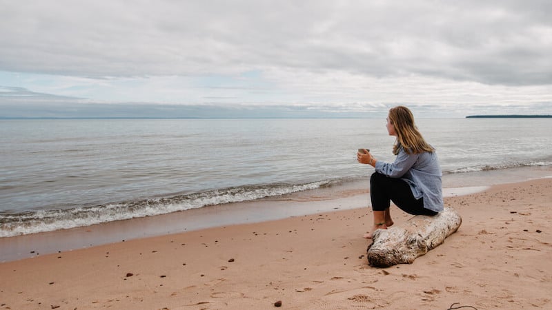 stages-of-grief-woman-on-beach