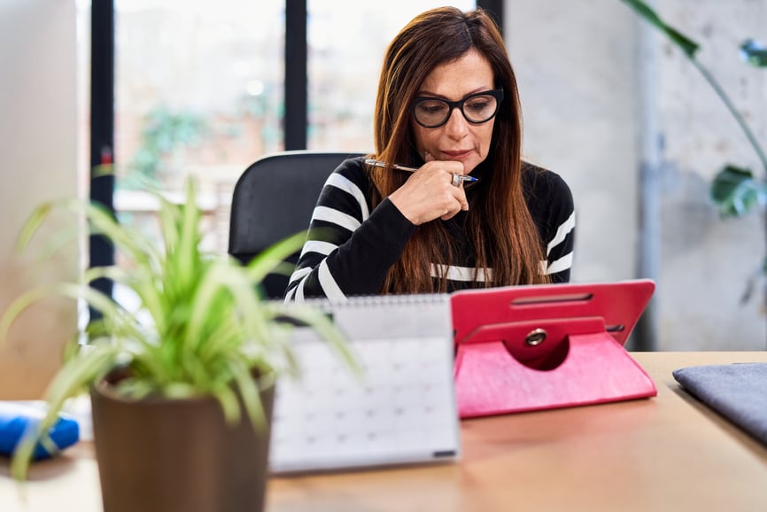 businesswoman planning delegation