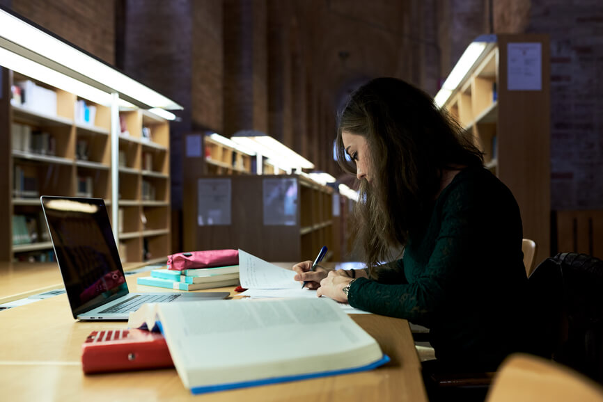 student-working-in-library-reasons-for-leaving-a-job