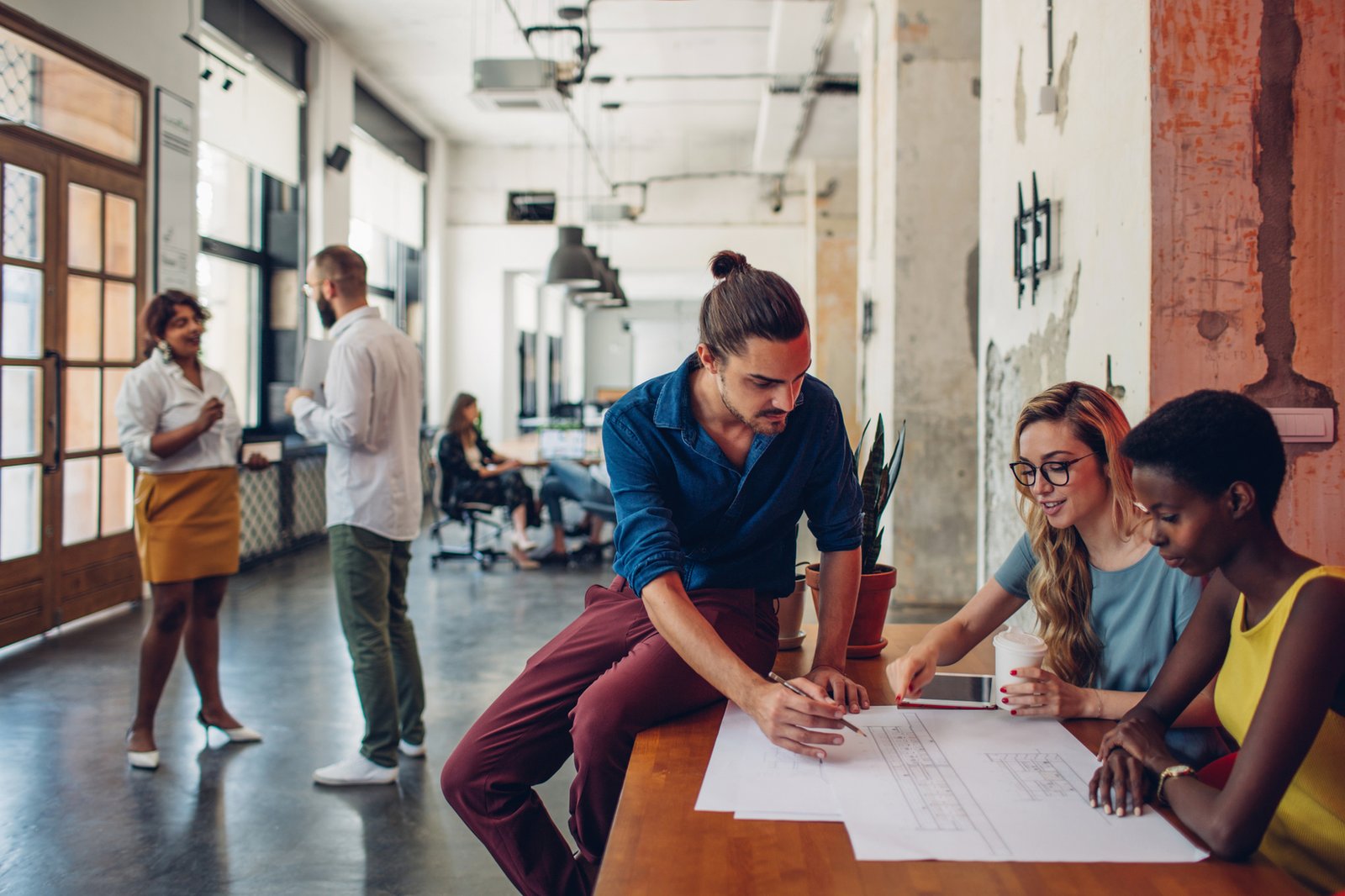 Everyone are working