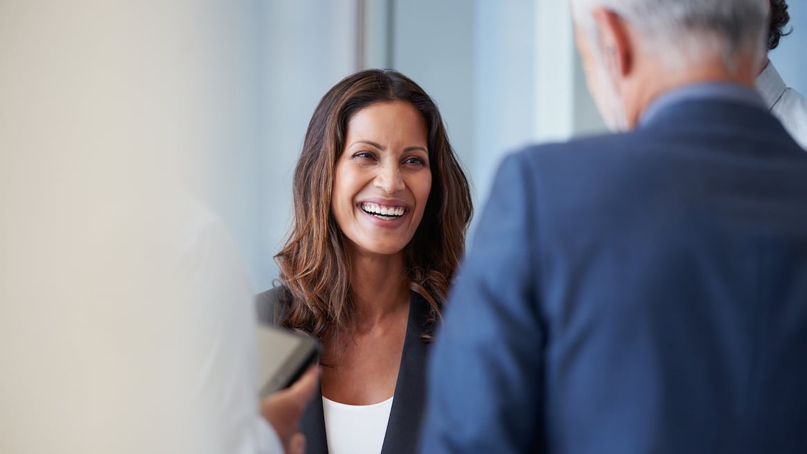business-woman-laughing-sales-manager