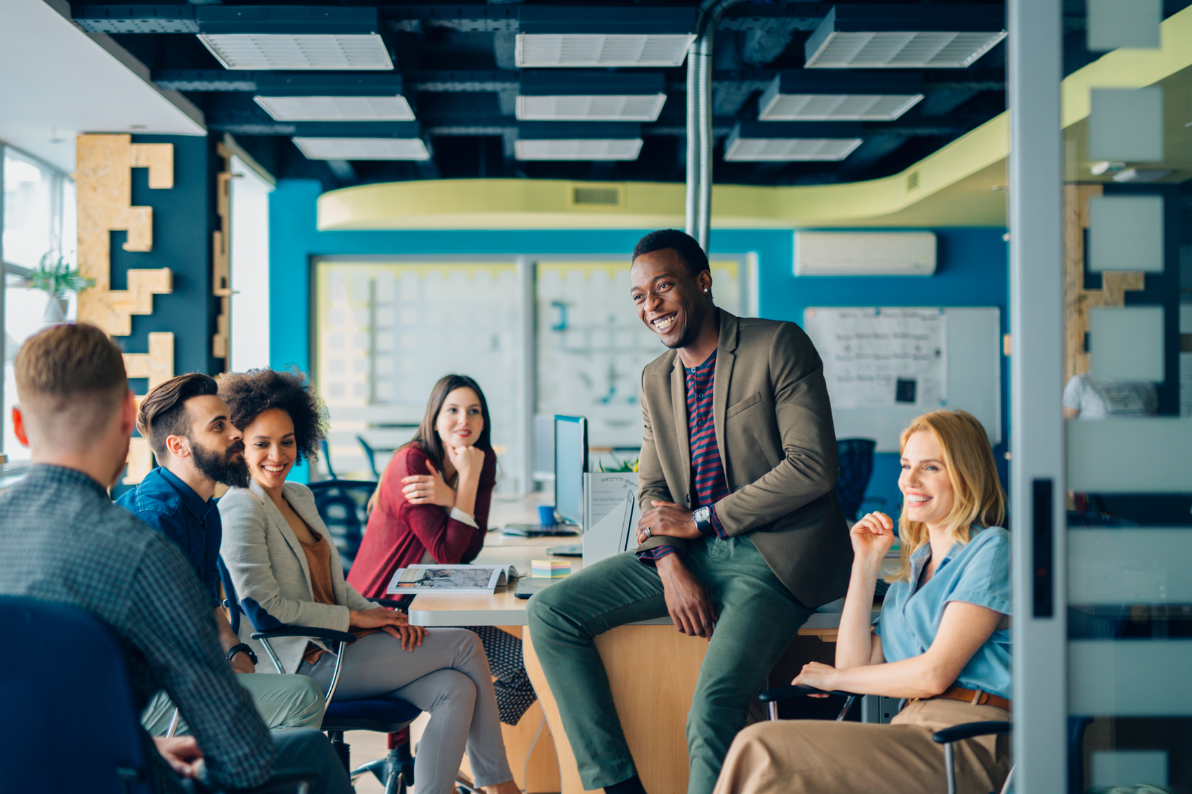 Colleagues Working Together