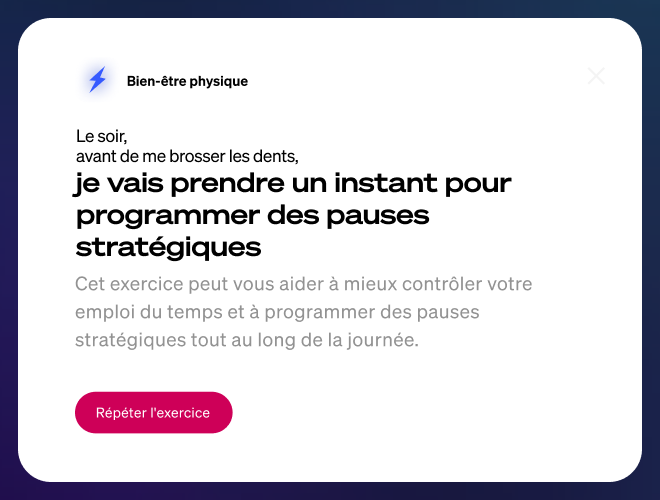 Exercices guidés